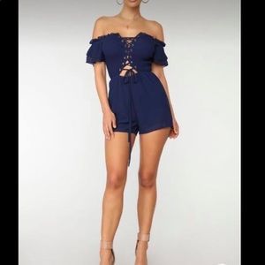 Blue romper
